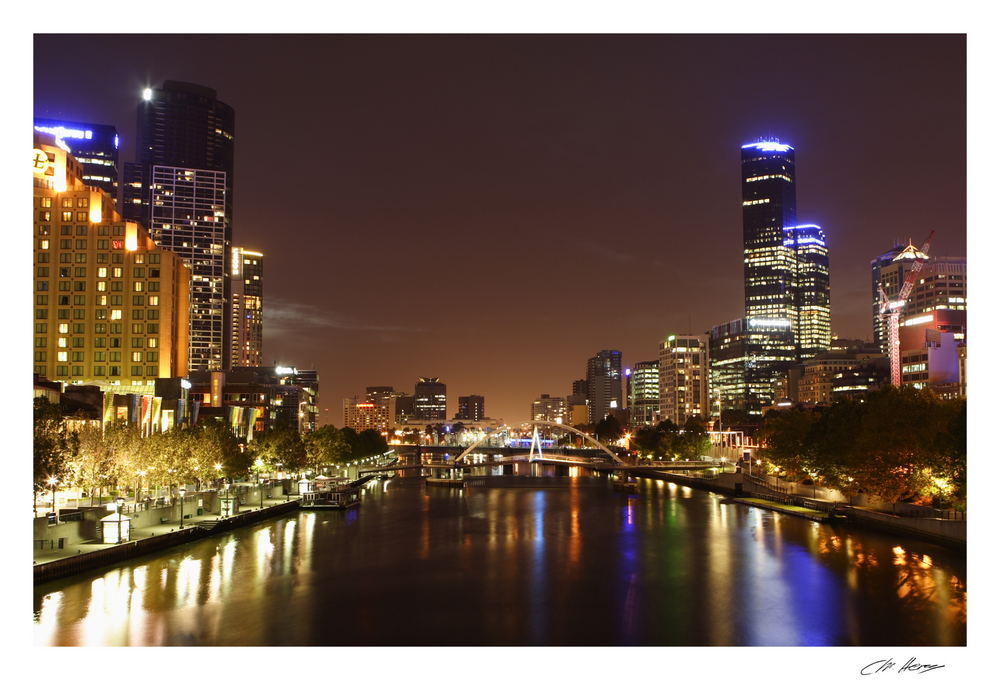 Melbourne at night...