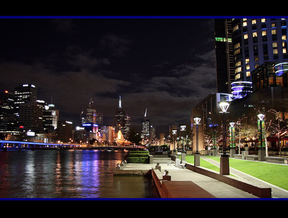 Melbourne at night