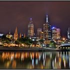 Melbourne bei Nacht