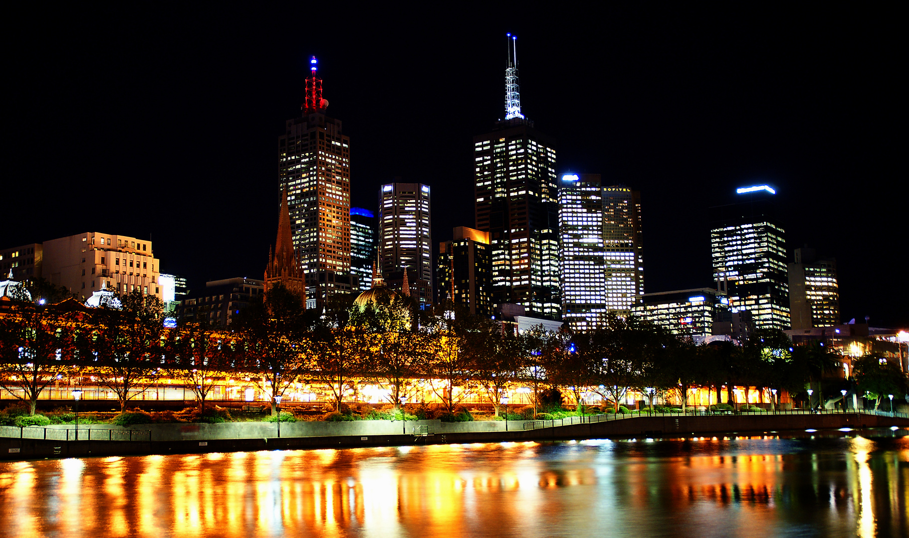 Melbourne by night