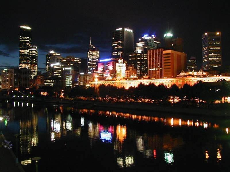 Melbourne by night