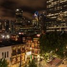 Melbourne Chinatown mit Skyline