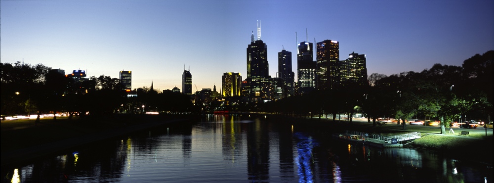 Melbourne Skyline - from Swan St bridge
