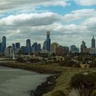 Melbourne skyline, hinter st. klida beach