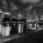 Melbourne Skyline in Monochrome