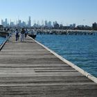 Melbourne von St-Kilda aus gesehen