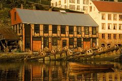 Mellemværftet wooden shipyard in Kristiansund