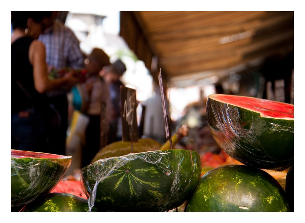 Melonen auf dem Naschmarkt