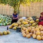 Melonen-Verkäuferinnen
