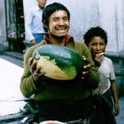 Melonenverkäufer auf dem Markt in Huancayo