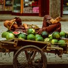 Melonenverkäufer, China 1988