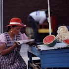 Melonenverkäuferin