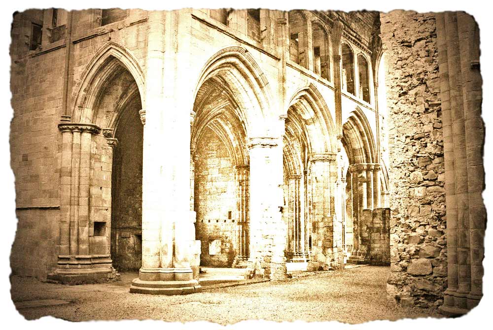 Melrose Abbey - Argyrotypie