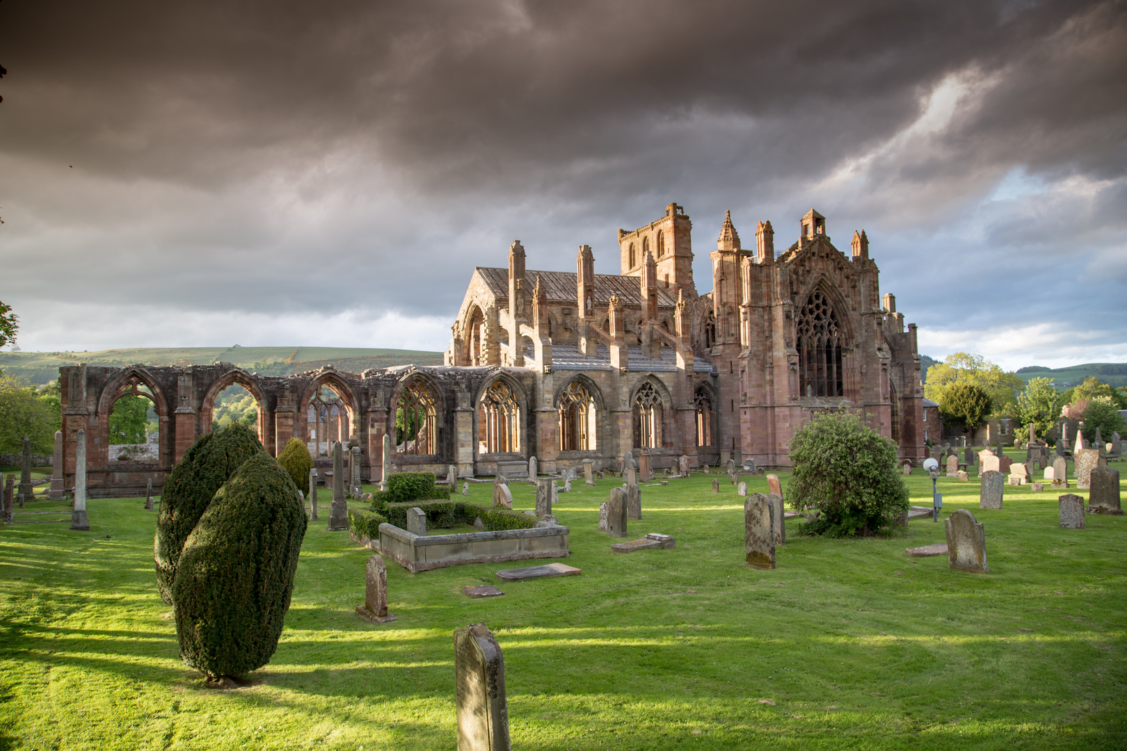 Melrose Abbey in Schottland