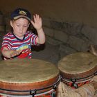 Melvin an den Drums im Zoo Hannover