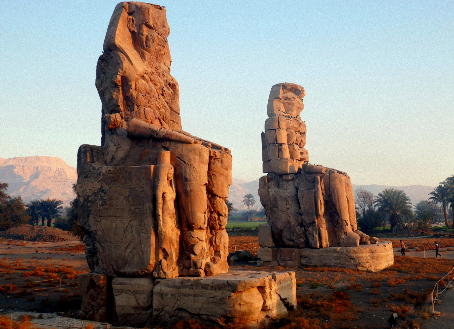 Memnon-Kolosse bei Luxor/Ägypten