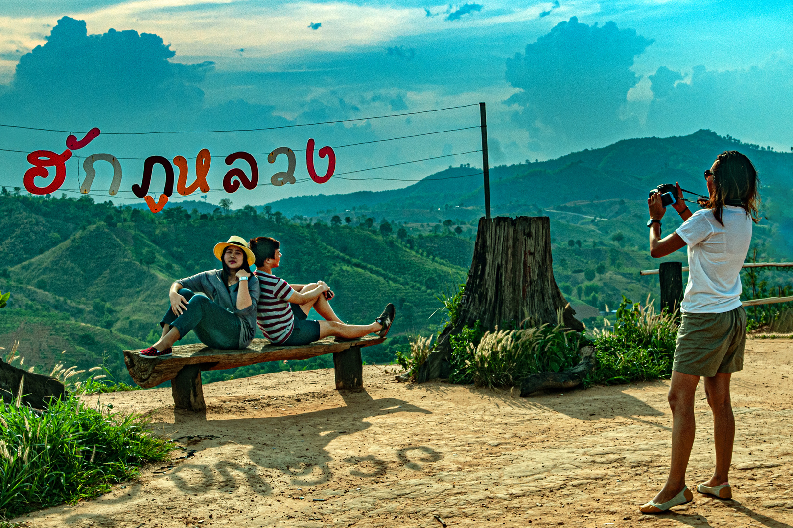 Memorial photo at Phu Luang View Point 