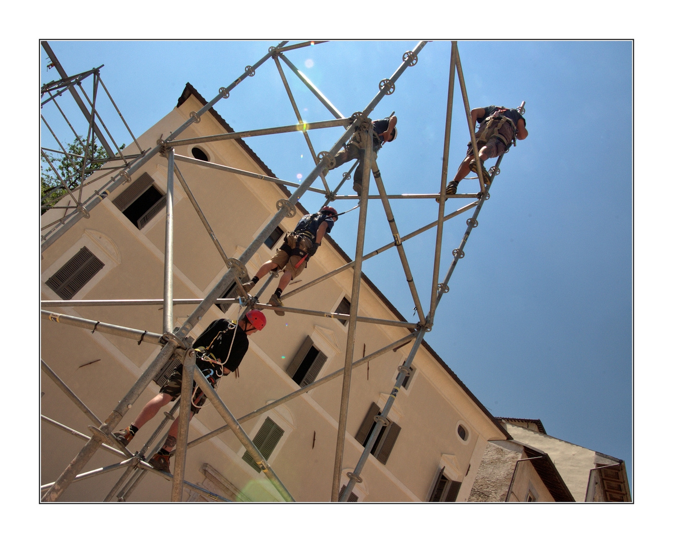 men at work in spoleto