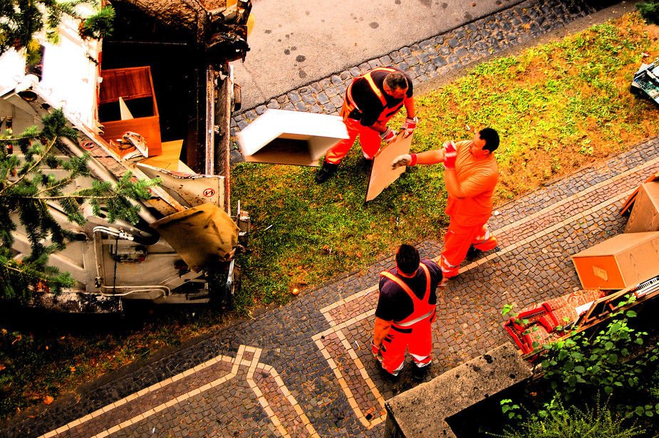 men in orange