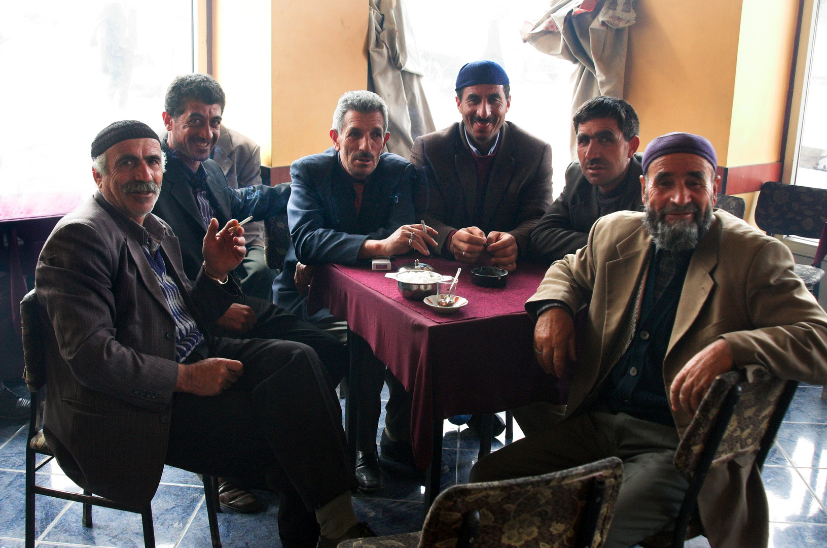 Men in teashop Erzurum