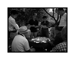 Men playing Xiangqi in a Beijing Park