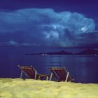 Menam Beach Thailand zur blauen Stunde