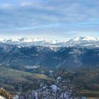 Mendelpass, aussicht auf das Schwartz und Weisshorn