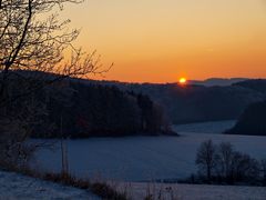 Menden-Asbeck an einem Winterabend