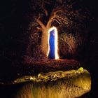 Menhir in blue