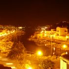 Menorca Hafen in der Nacht