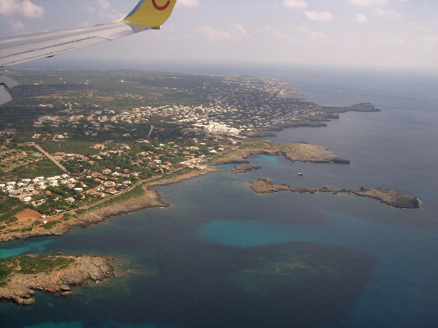 Menorca im Landeanflug