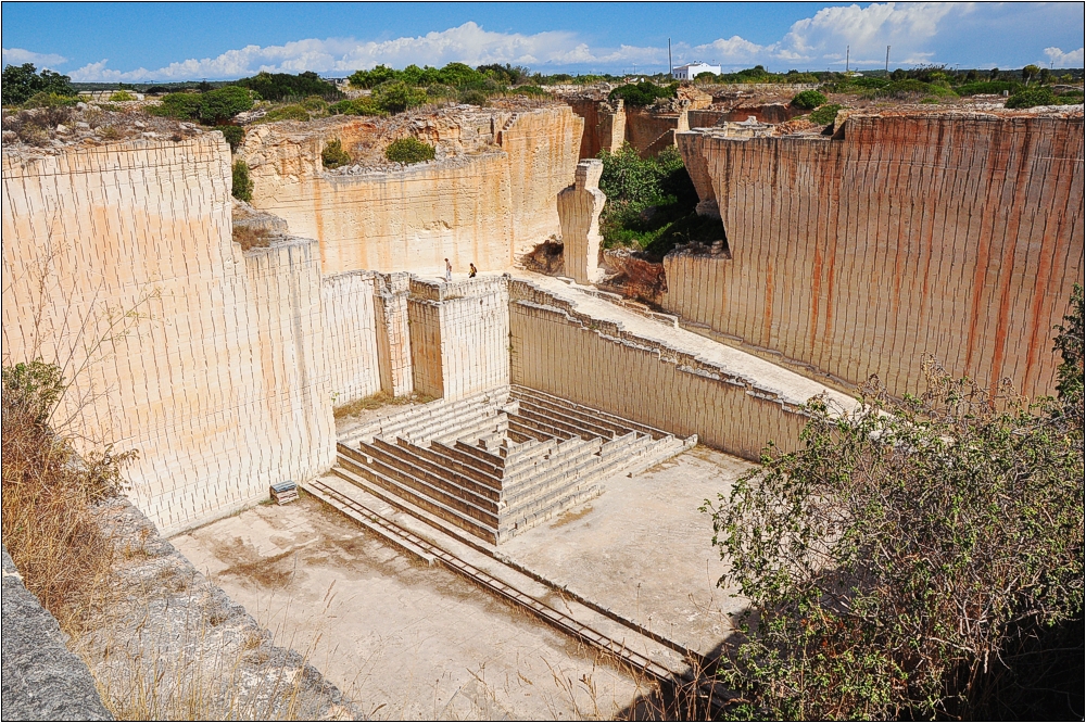 Menorca, Steinbruch S'Hostal bei Ciutadella