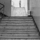 Mensch auf der Treppe