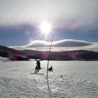 Mensch im Schnee