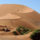 Mensch und Natur (Düne im Soussusvlei/Namiba)