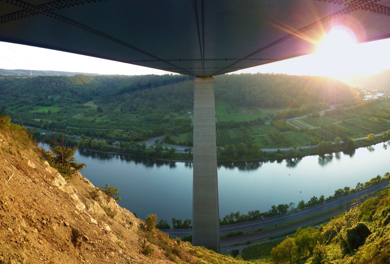 Mensch und Natur - Moseltalbrücke A61