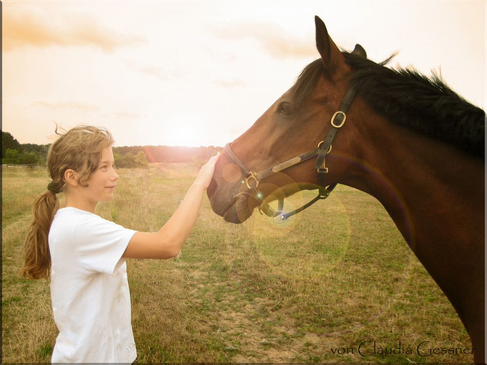 Mensch und Pferd