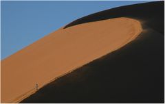 Mensch und Sanddüne