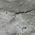 Menschen am Gletscher