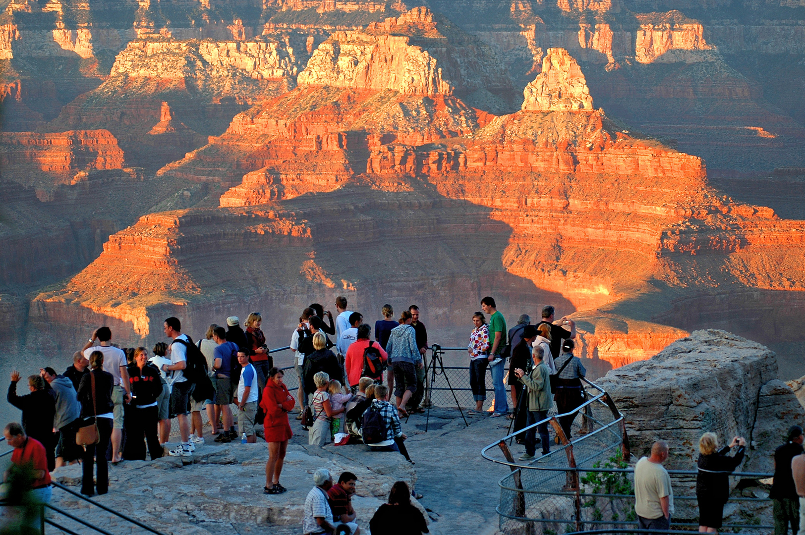 Menschen am Grand Canyon