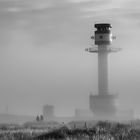 Menschen am Leuchtturm