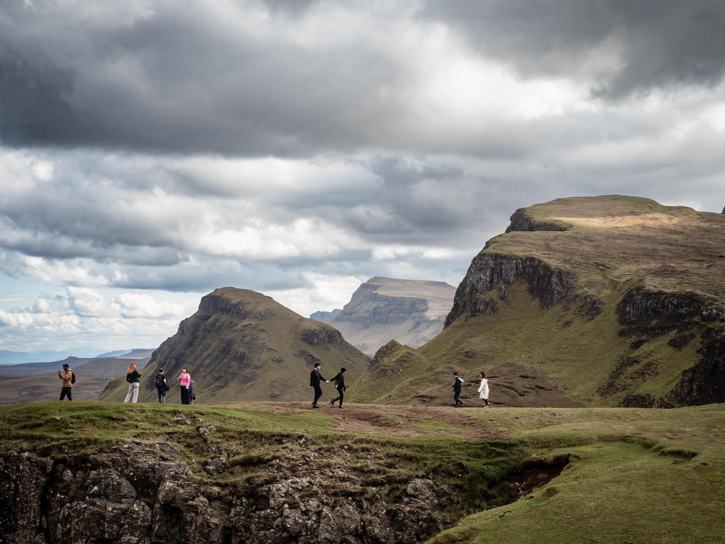 Menschen am Quiraing