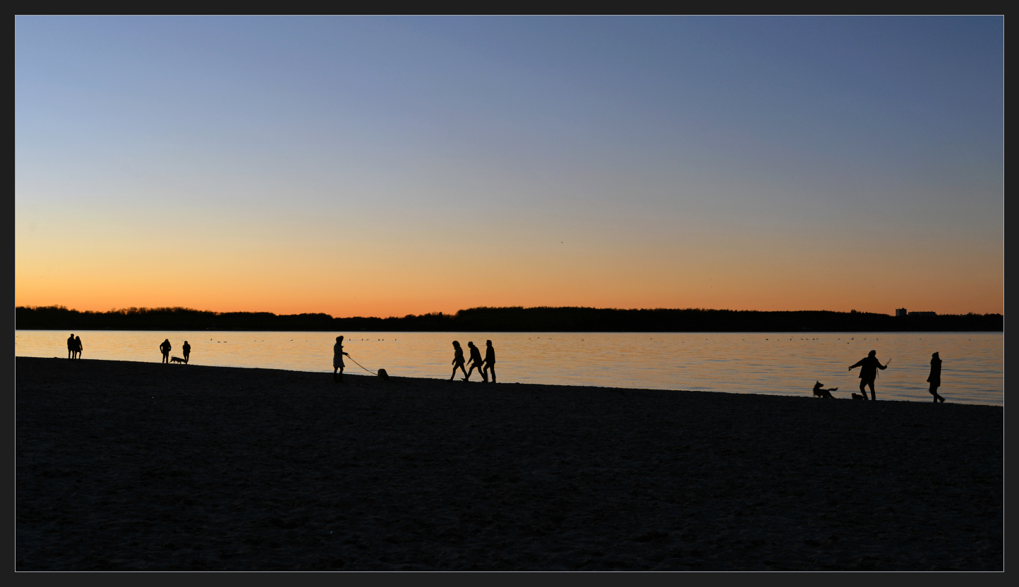 Menschen am Strand