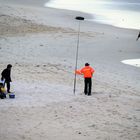 Menschen am Strand 