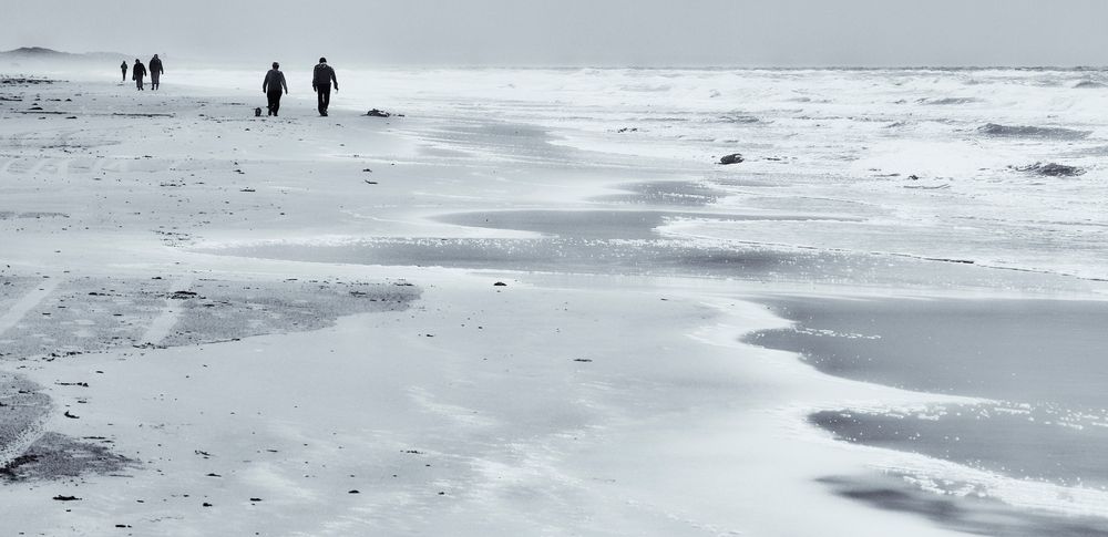 menschen am strand .