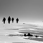 menschen am strand in dänemark ...