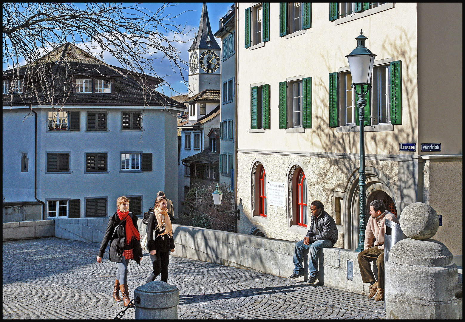 Menschen am Zwingliplatz