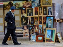 Menschen auf dem Arbat (Moskau) 1