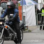 Menschen auf dem Harley Festival