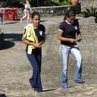 Menschen auf dem Pico Isabel, Studentinnen